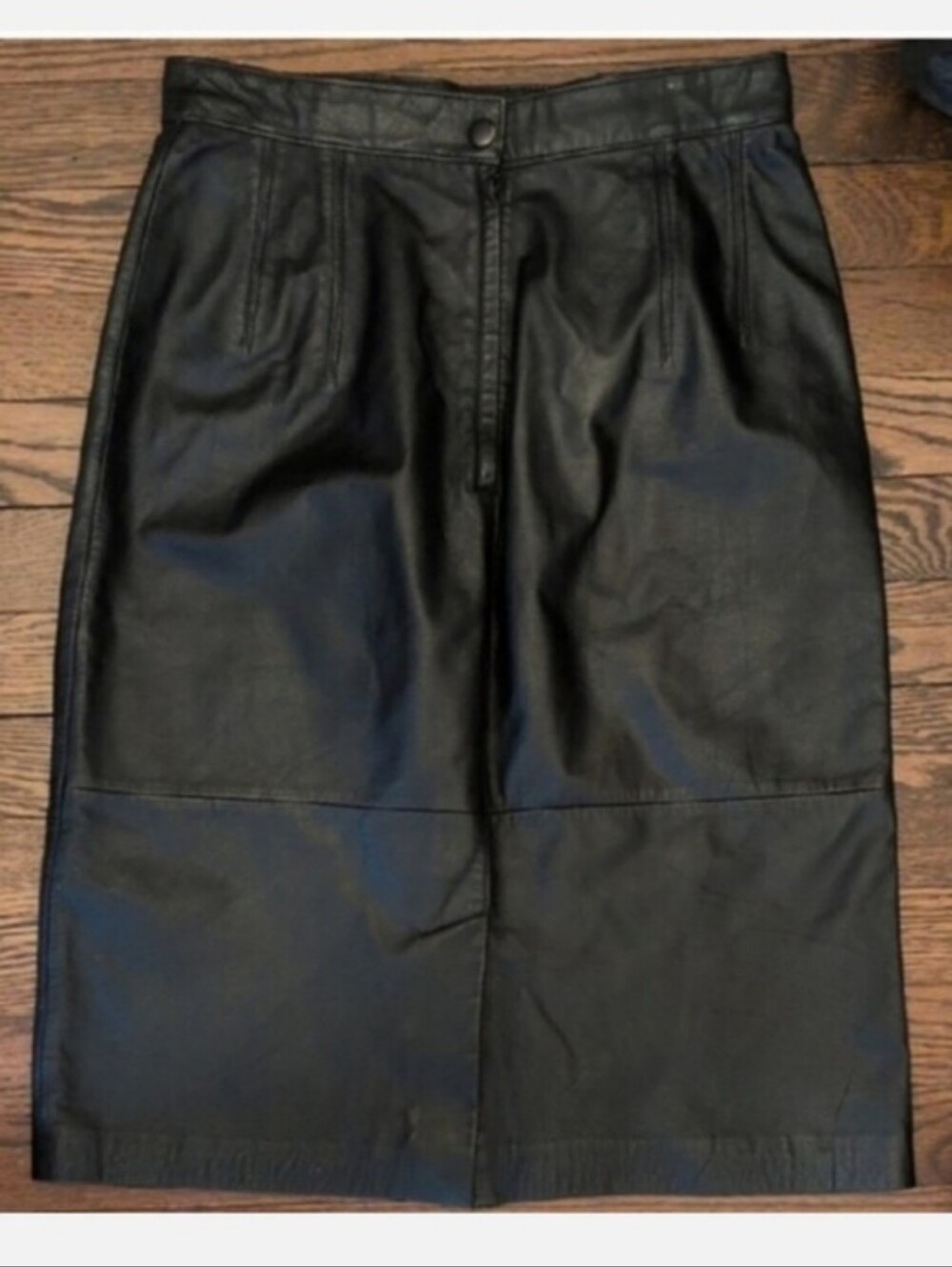 Evan Davies Real Leather Pencil Skirt